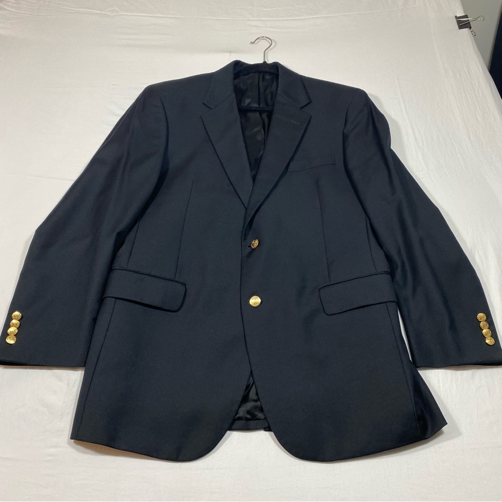 Jos. A Bank Wool Blazer Jacket Suit Black Wool Coat Men’s Coat Fully Lin…